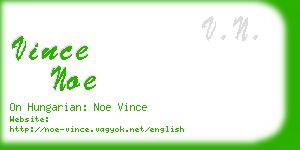 vince noe business card